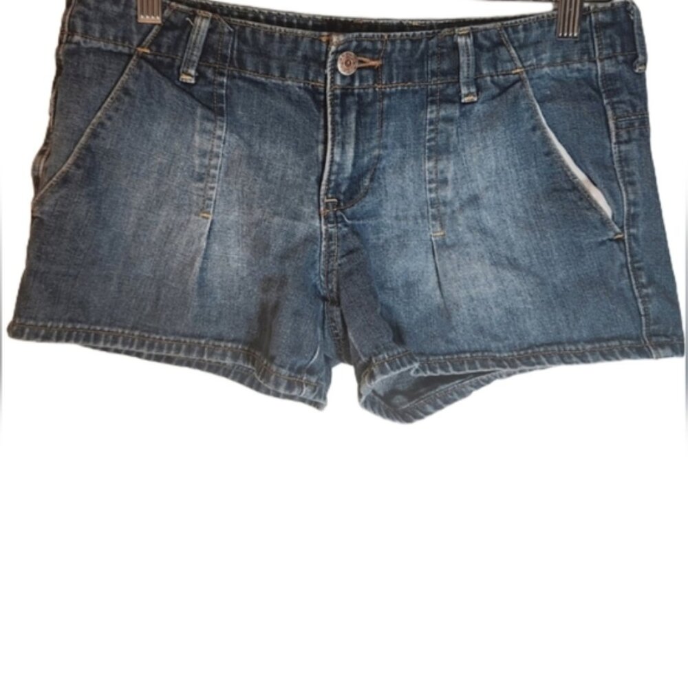 Old Navy 6 Blue Denim Vintage Booty Shorts Lowest Rise